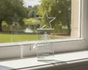 Engraved Crystal Star Tower