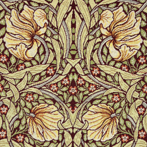 William Morris Pimpernel Tapestry Fabric Damson