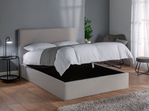 Snuggle Beds Henry 5' King Size Warm Grey Ottoman Bed