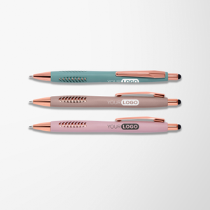 Coastal Basilia Stylus Pen with Rose Gold Trim
