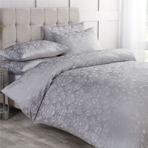SUPER KING DUVET COVER Inniskeen Jacquard Silver