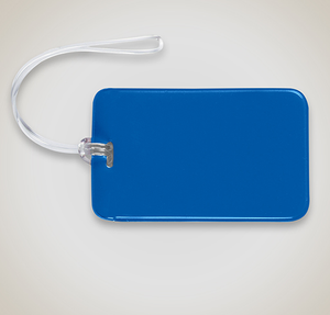 Journey Vinyl Luggage Tag - Blue