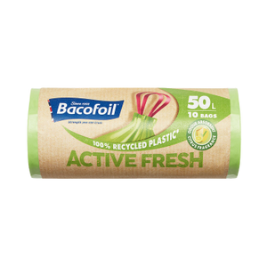 Bacofoil Active Fresh Bin Liners - 10 x 50L