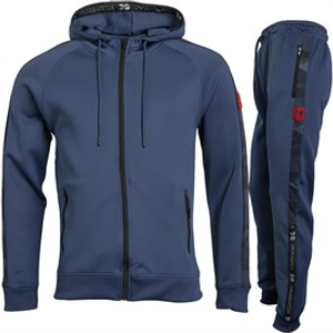Crosshatch Mens Brickmoore Tracksuit Blue Indigo