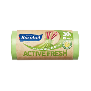 Bacofoil Active Fresh Bin Liners - 12 x 30L
