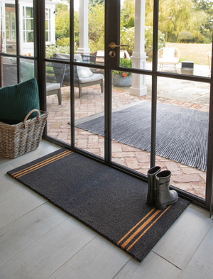 Doormat Triple Stripe - Coir, Charcoal, Double