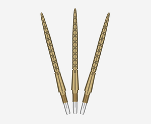 Target Darts Swiss Storm Diamond Gold 35mm Dart Points Set (Pack of 3) - Exclusively for Swiss Point