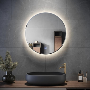 ELEGANT 600x600 Anti-Fog Touch Smart Round LED Bathroom Mirror