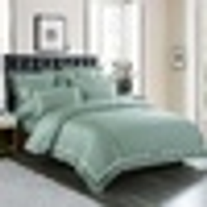 Ambassador 1000 TC Embroidered Sea Green Quilt Cover Set