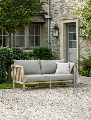 Porthallow 2 Seater Sofa - Acacia Wood, Natural