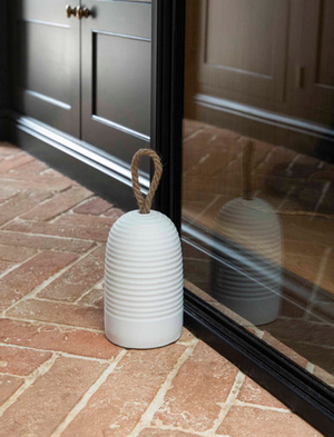 Wooton Door Stop - Cement, White