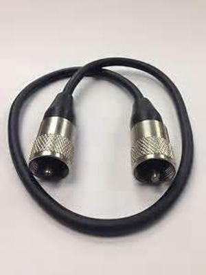 Patch lead for CB radio and ham radio with pl-259 plugs 50cm.