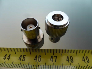 Uniden UBCD3600XLT scanner requires a replacement SMA to BNC female adapter for antenna connection.