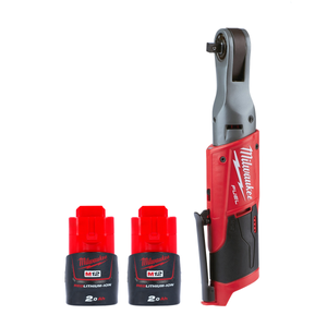 Milwaukee M12FIR38 12V Fuel Cordless 3/8" Ratchet With 2 x 2.0Ah Batteries