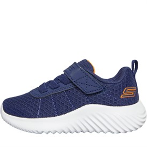 SKECHERS Infant Boys Bounder Baronik Trainers Navy