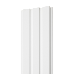 18mm Woodlux White Wood Wall Panel 275x12cm