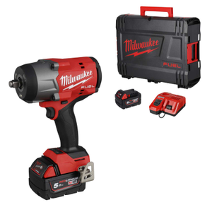 M18FHIW2F12-502X 18V ½" Impact Wrench with 2 x 5.0Ah Batteries