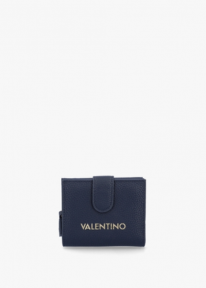 Brixton Small Foldover Blu Wallet