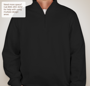 Sport-Tek Premium Quarter Zip Sweatshirt - Embroidered - Black