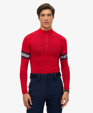 Naadloze Baselayer top met 1/4 rits