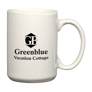 15 oz. White El Grande Ceramic Mug