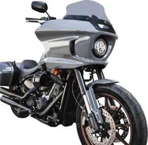 Klock Werks 8 Inch Flare Windshield Dark Smoke For 2022-2025 Harley Davidson Softail Low Rider ST (KWW-02-0621-DS)