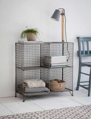 Portobello Shelving Unit - Steel, Dark Grey, Small