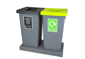 Large Double Recycling Station - 2 x 75 Litre