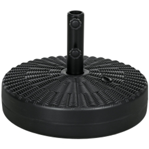 Outsunny 29kg Water/Sand Filled Rattan-Effect Parasol Base