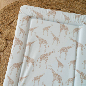 Mabel & Fox - Baby Changing Mat  -  Beige Giraffe