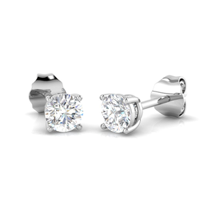Lab Diamond Stud Earrings 0.50ct G/VS in 925 Silver