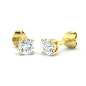 Lab Diamond Stud Earrings 0.50ct G/VS in 9k Yellow Gold