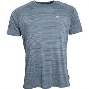 Trespass Mens Leecana Tech T-Shirt Denim Blue Marl