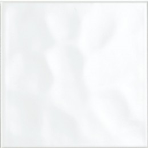 Nicobond White Bumpy Gloss Ceramic Wall Tile 200x200mm