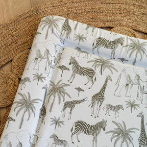 Mabel & Fox - Baby Changing Mat  -   Safari