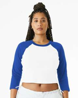 Bella + Canvas 1200 Ladies' Micro Ribbed 3/4 Raglan Baby Tee