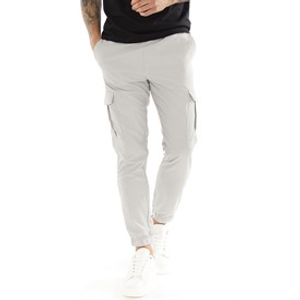 French Connection Mens Combat Tech Cargos Pants Light Grey