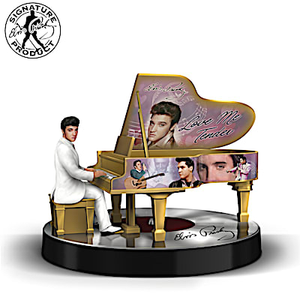Elvis Love Me Tender Grand Piano Figurine