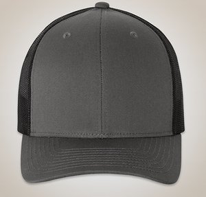 Yupoong Retro Trucker Hat - Charcoal / Black