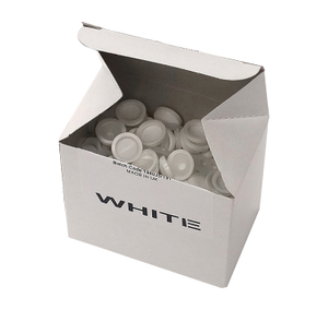 White Screw Cover Cap & Washer - Pack of 100