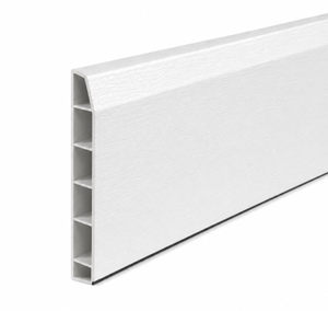 Eurocell uPVC Skirting Board - White, 5m x 100mm (Chamfered)