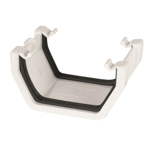 Aquaflow White Square Guttering Union Bracket - 114mm