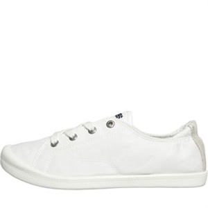 SKECHERS Womens Bobs Beach Bingo Canvas Pumps White