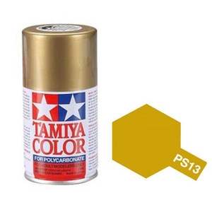 Tamiya 100ml PS13 Gold Polycarbonate Spray Paint # 86013