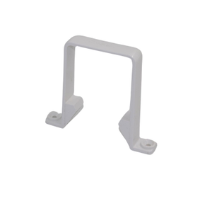 Aquaflow White Square Guttering Downpipe Clip - 114mm