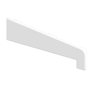 White Smooth uPVC Window Cill End Caps Pack of 2 - Width 150mm