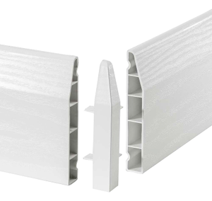 White Skirting Board Chamfered External Corners Pack of 2 - 100mm