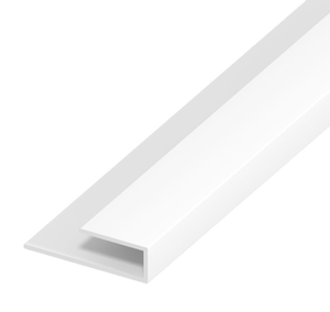 Eurocell uPVC Board Clip – White, 5m x 25mm (Universal 9mm Panel Clip)