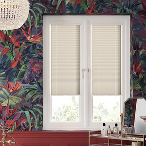 Solaris, Pumice - Stick Fit Pleated Blind