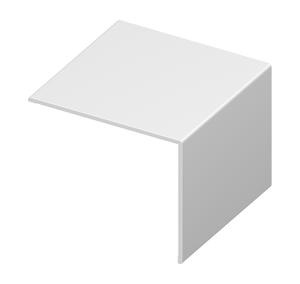 Eurocell uPVC Rigid Angle Trim - White, 5m x 60mm x 60mm